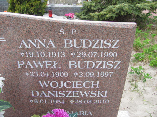 Anna Budzisz 1913 Hel - Grobonet - Wyszukiwarka osób pochowanych