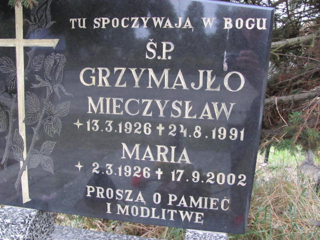 Maria Grzymajło 1926 Hel - Grobonet - Wyszukiwarka osób pochowanych